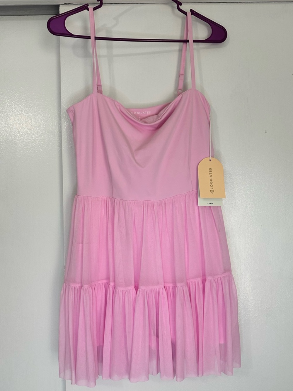 Blogilates Pink Tiered Ballerina Dress
